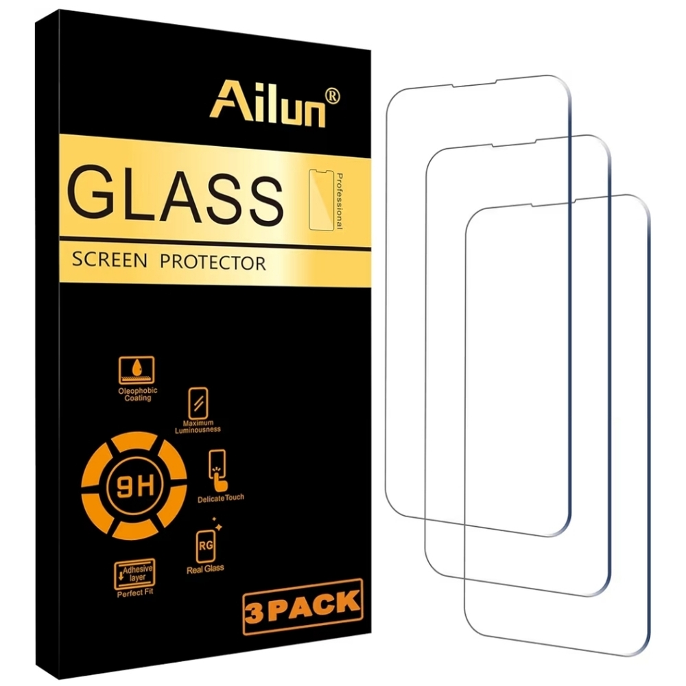 Ailun Clear Glass Screen Protector - Protector for iPhone 14 Plus/iPhone 14 Pro